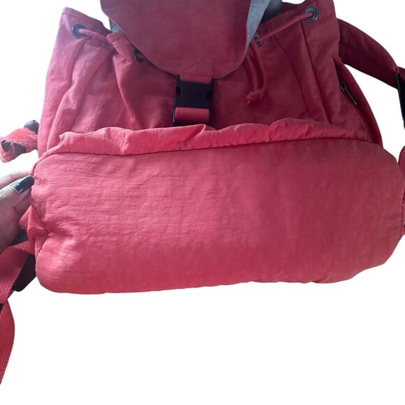 Kipling Keeper Travel Backpack Orange Papaya Ladies Multi Pockets 15 Inch School - Picture 11 of 11